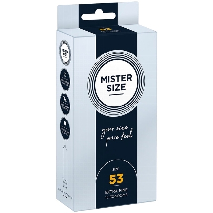 mister size - condom size m 53 mm (10 units)