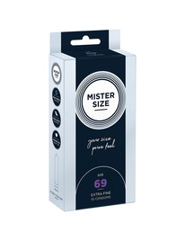 mister size - preservativos talla xxxl 69 mm (10 unidades)