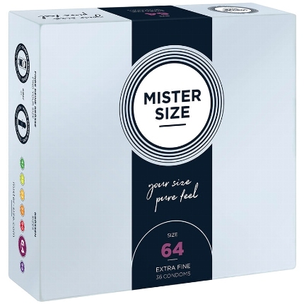 mister size - condoms size xxl 64 mm (36 units)