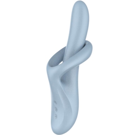 satisfyer - heat flex 4 vibrador efecto calor 12 vibraciones azul