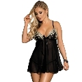 subblime - babydoll black beige floral laces l/xl