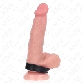 kink - leather penis ring with pressure closure 21.5 x 1.5 cm