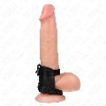 kink - leather penis ring with adjustable hook closure