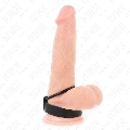 Cockring Kink Silicone com Tira de Couro