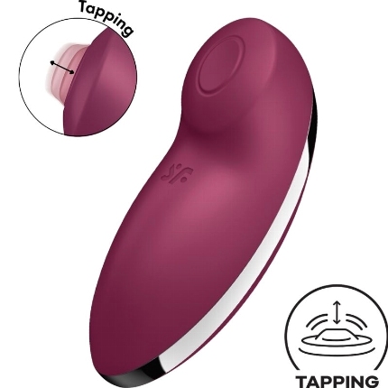 satisfyer - tap climax 2 vibrador estimulador rojo