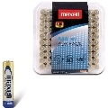 maxell - alkaline battery aaa lr03 pack*100 batteries