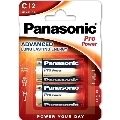 panasonic - bateria alcalina c pro power lr14 blister*2