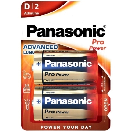 panasonic - bateria alcalina d pro power lr20 blister*2