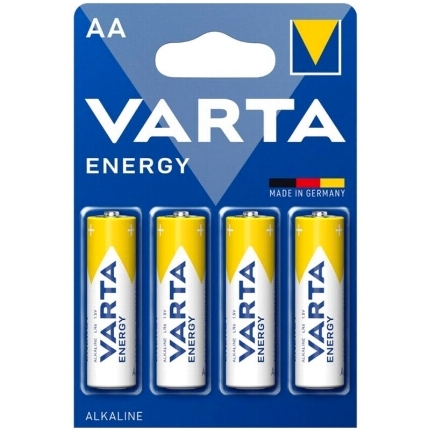 varta - energy alkaline battery aa lr6 blister*4