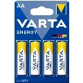 varta - energy alkaline battery aa lr6 blister*4