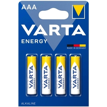 varta - energy alkaline battery aaa lr03 blister*4