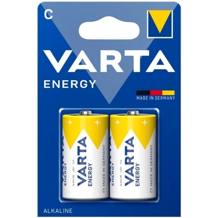 varta - energy alkaline battery c lr14 blister*2