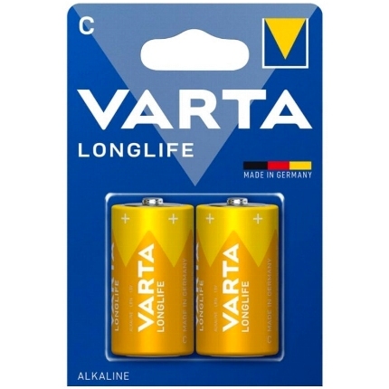 varta - bateria alcalina de longa vida c lr14 blister*2