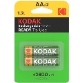 kodak - hr6 aa 2600mah rechargeable battery blister*2