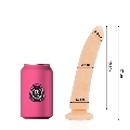 delta club - brinquedos dildo mÉdico natural silicone 17 cm -o- 3 cm