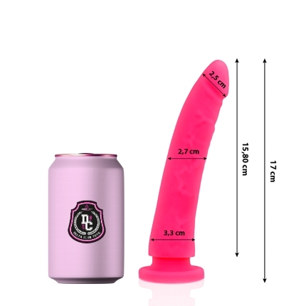 delta club - toys dildo mÉdico rosa silicone 17 cm -o- 3 cm