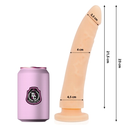 delta club - dildo realista natural silicona medica 23 cm -o- 4.5 cm