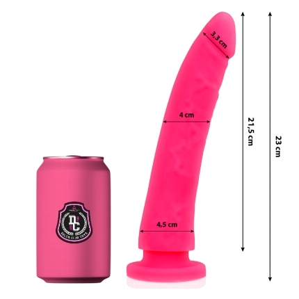 delta club - dildo realista rosa silicona medica 23 cm -o- 4.5 cm